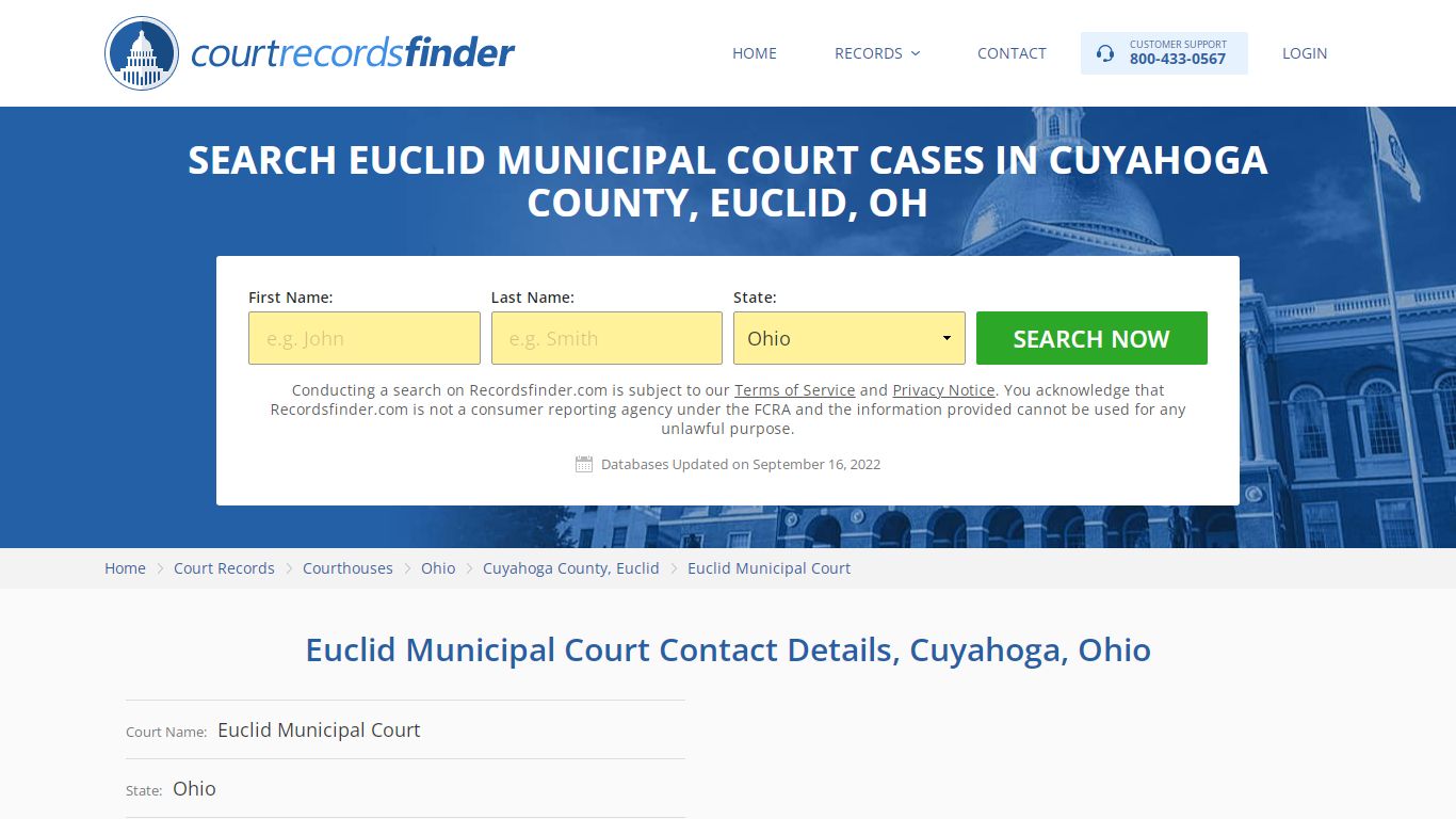 Euclid Municipal Court Case Search - RecordsFinder